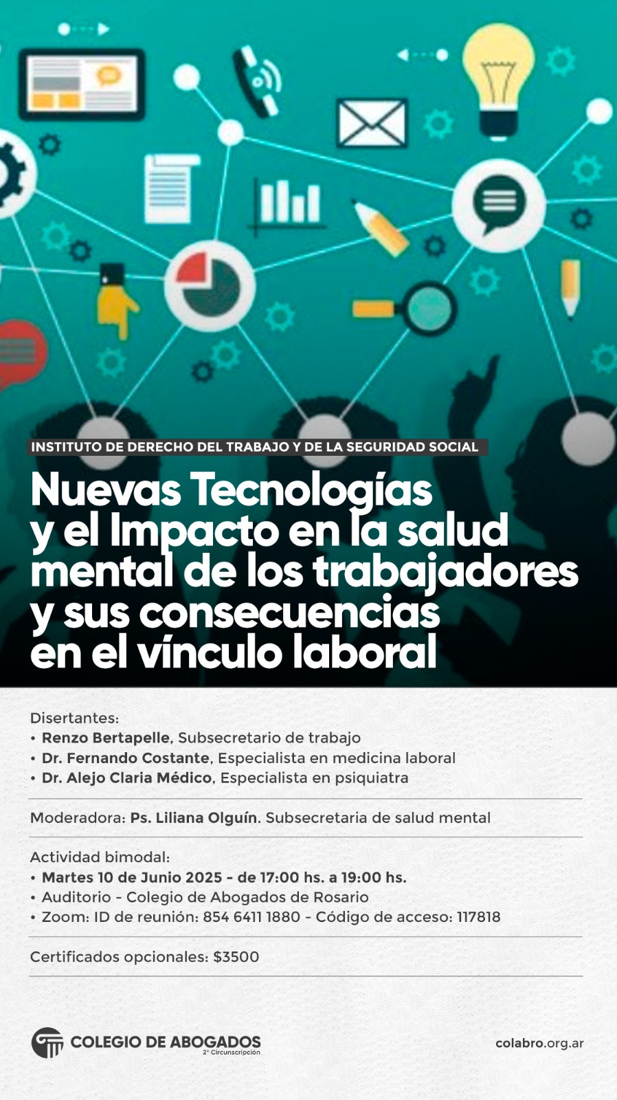 Nuevas Tecnologías y el Impacto en la salud mental de los trabajadores y sus consecuencias en el vínculo laboral - 10/06/2025